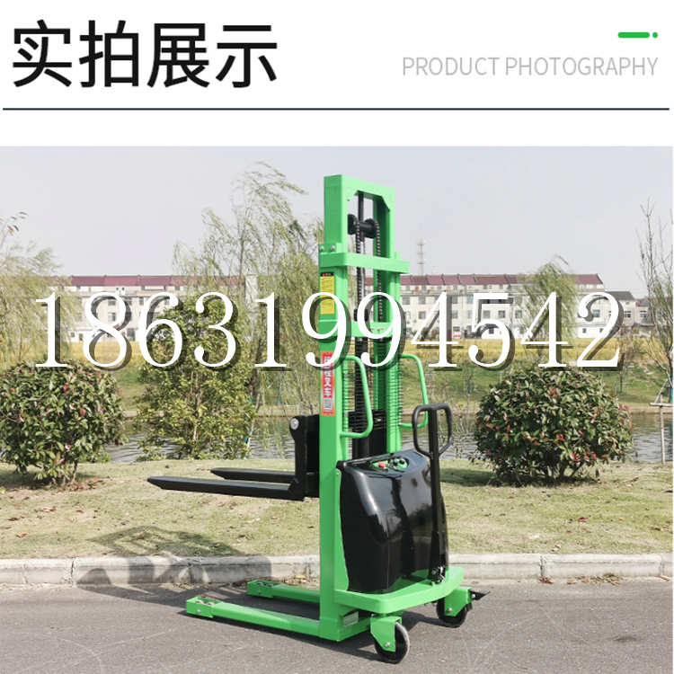 驿城区电动叉车堆高车液压铲车电瓶1吨2吨站驾步行式小型全自动叉车